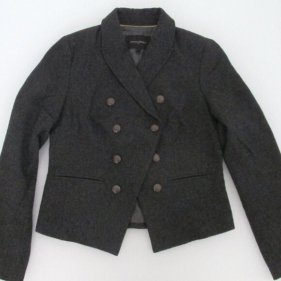 Banana Republic Women's  Double Breasted Wool Blazer Size 6 - Picture 1 of 7